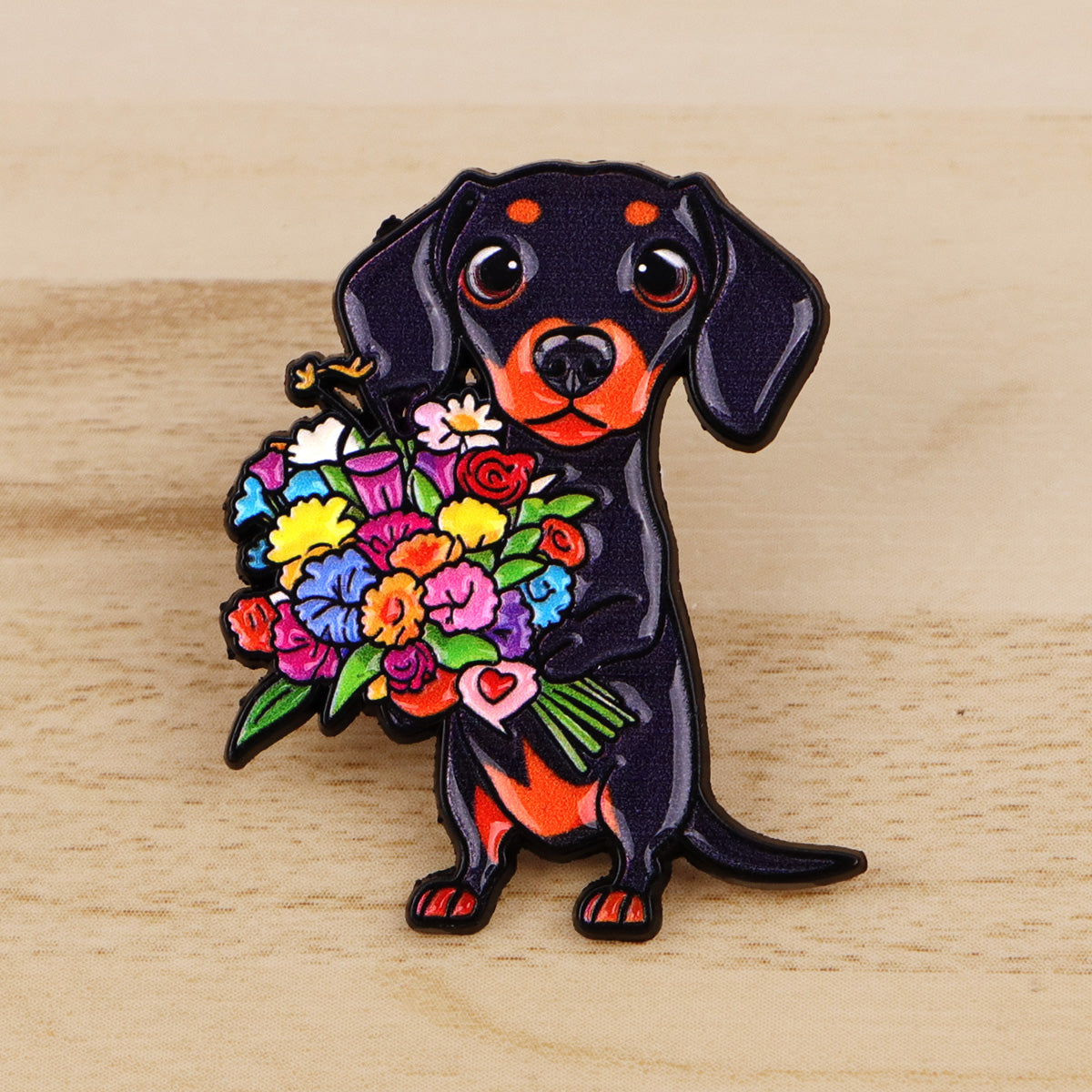Pin ☀ dog with flowers