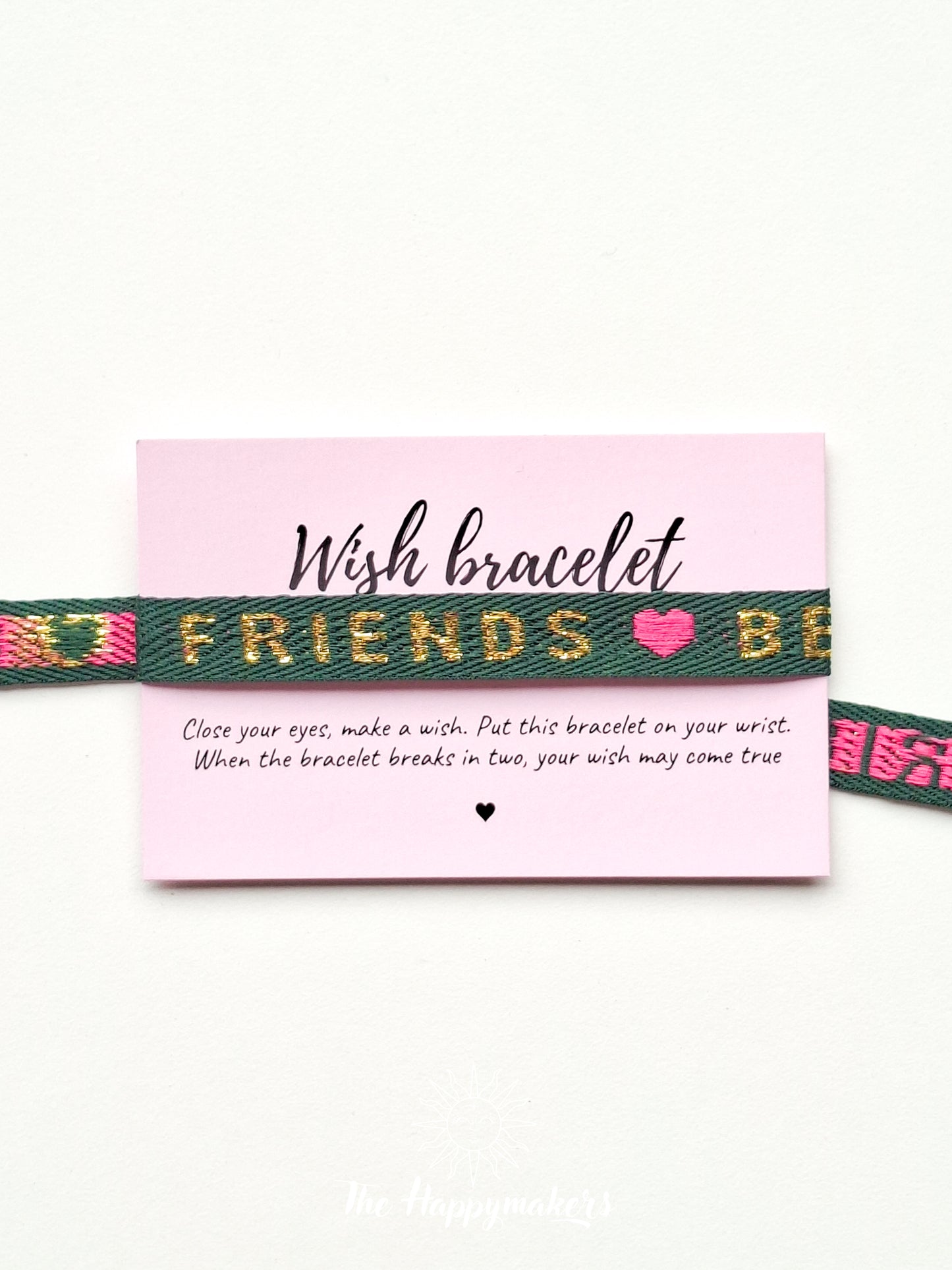 Wensarmband lint, best friends, vriendschapsarmband
