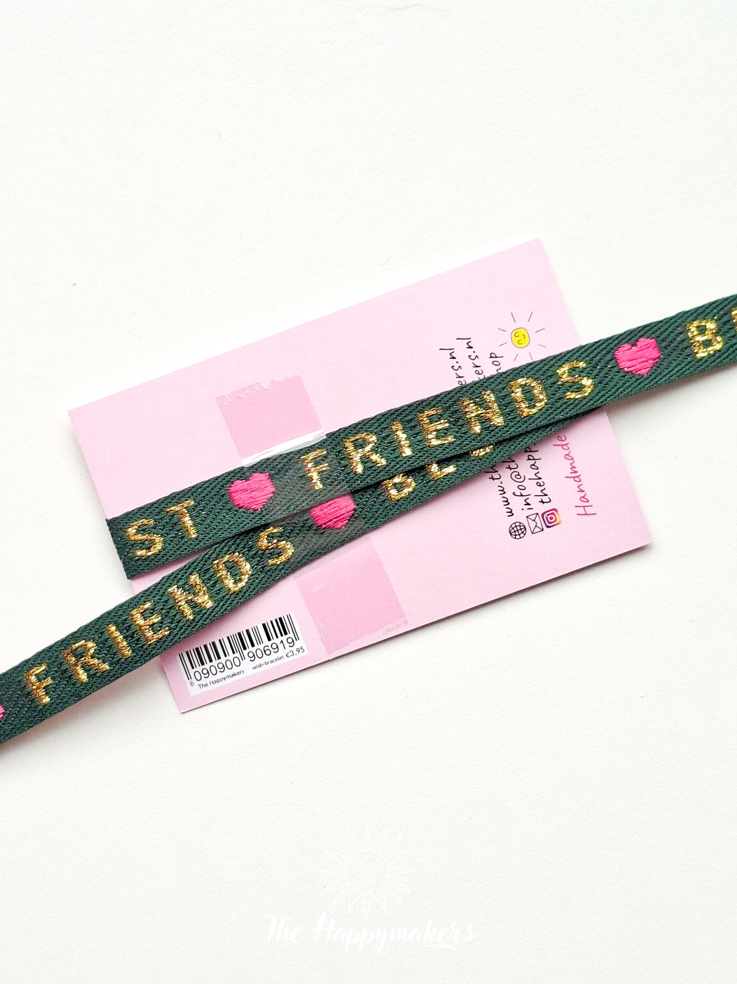 Wensarmband lint, best friends, vriendschapsarmband