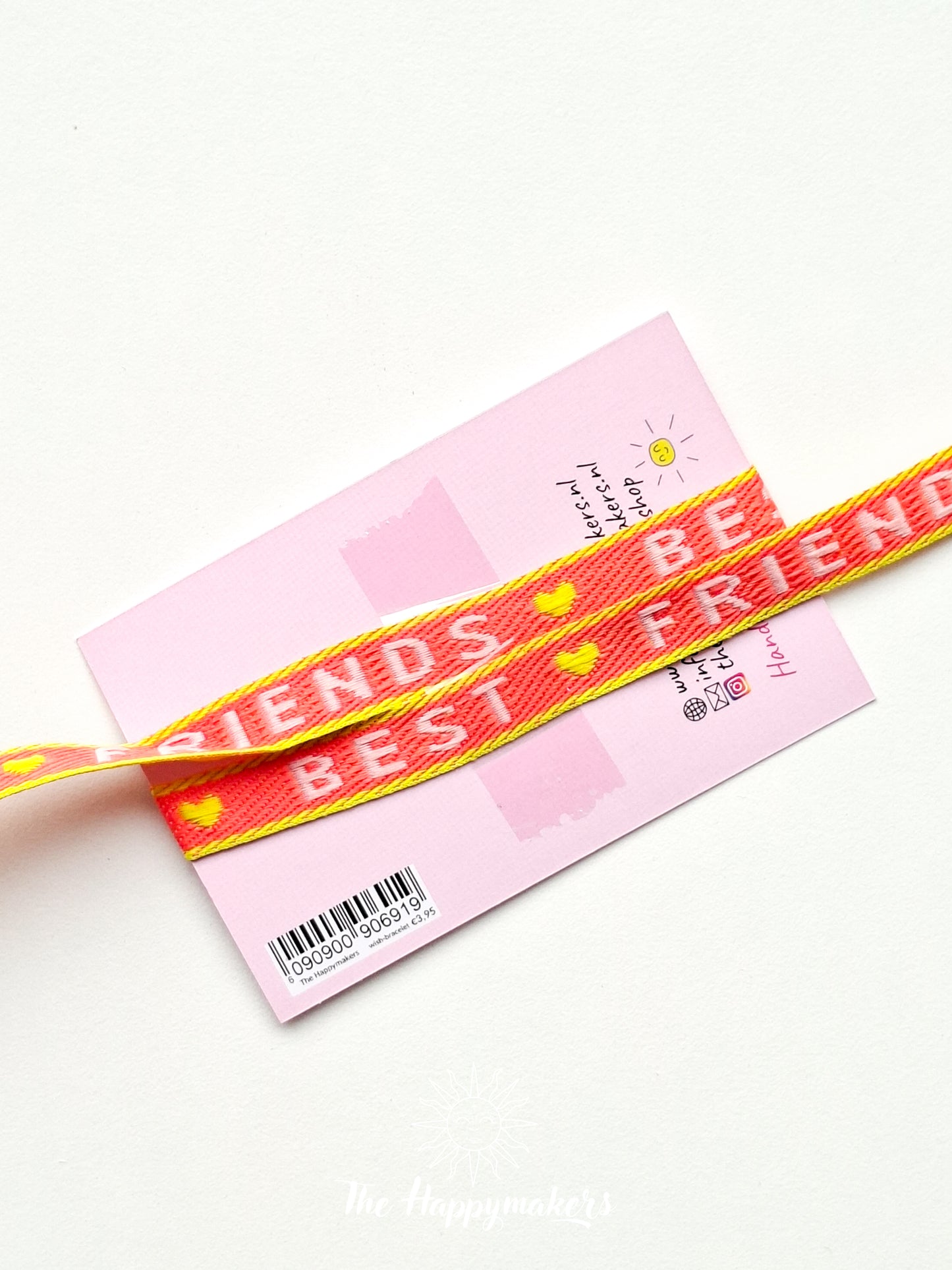 Wensarmband lint, best friends, vriendschapsarmband