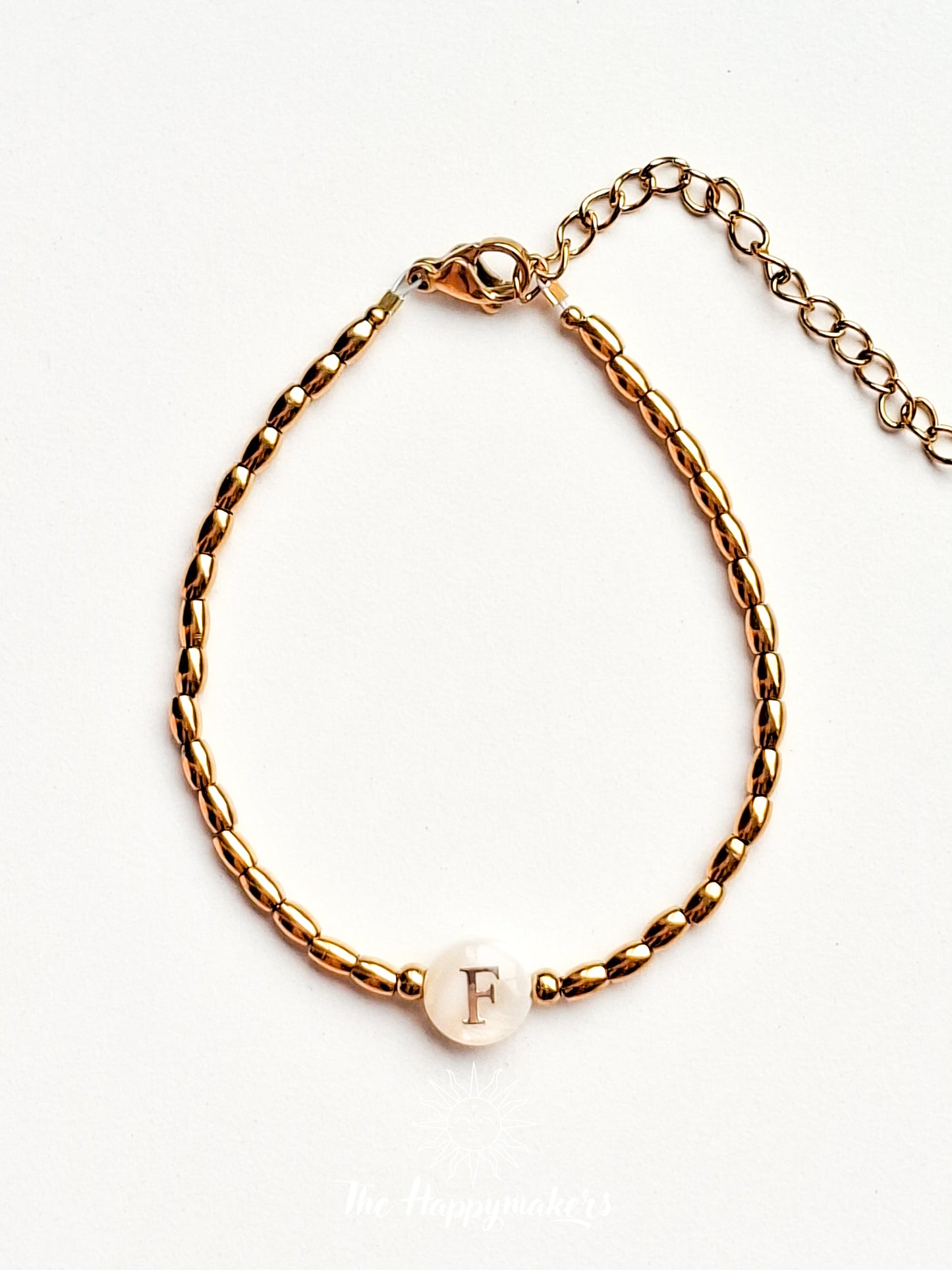 Letter kralen armband, initialen, naam, stainless steel, 100% waterproof, gepersonaliseerd cadeau, op maat gemaakt, handgemaakt