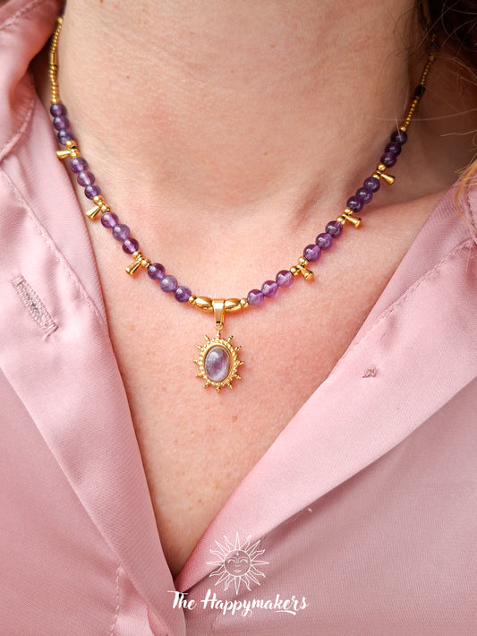 Ketting edelsteen ☀ dewy