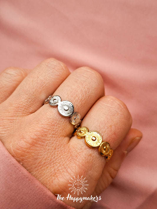Ring stainless steel ☀ boho rounds