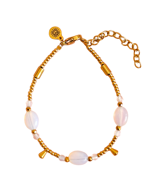 Boho beach bracelet boho opaline