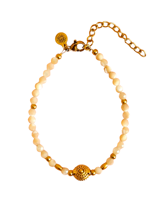 Boho beach bracelet india shell