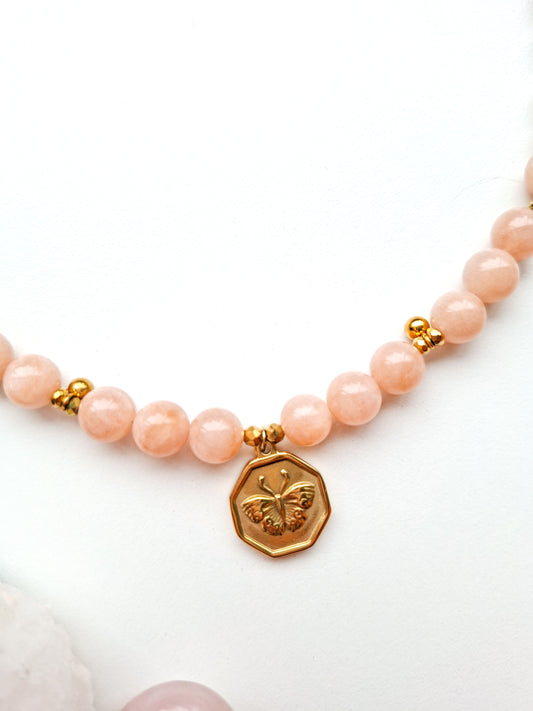 Chunky kralen ketting met bedel