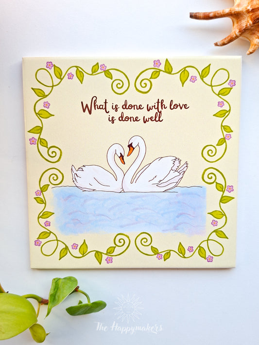 Happy tile ☀ swan love