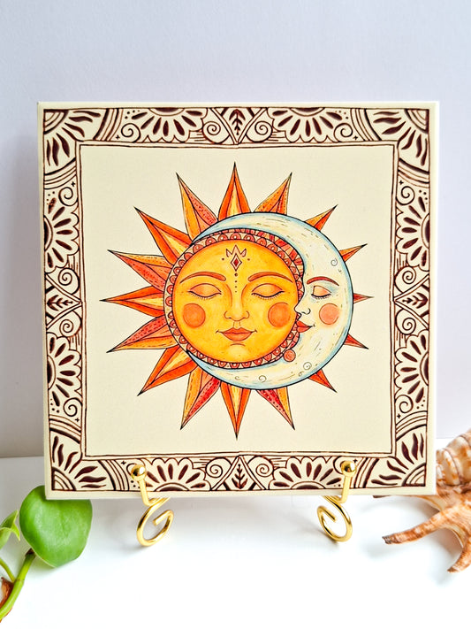 Happy tile ☀ sun & moon