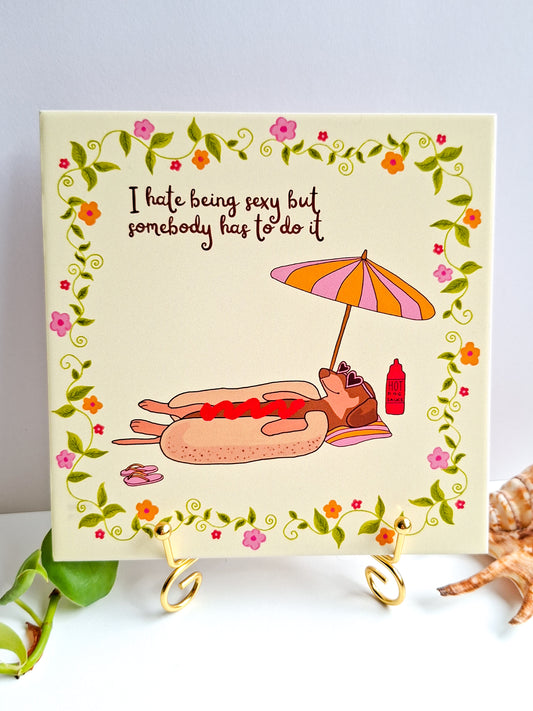 Happy tile ☀ hot dog