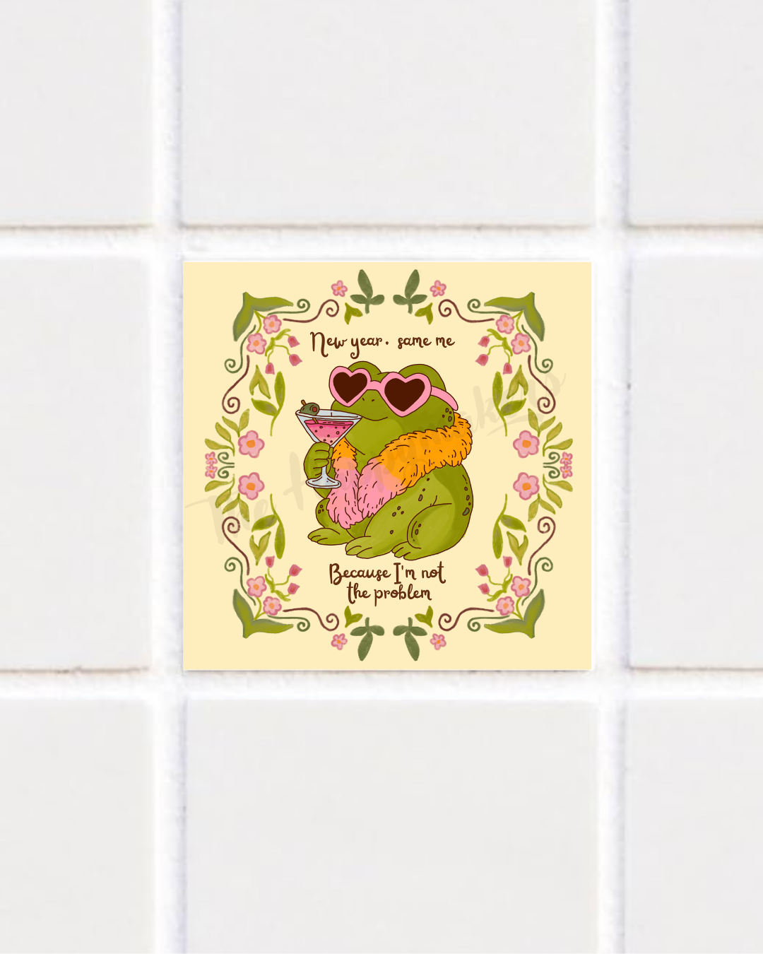 Happy tile sticker ☀ new year, same me