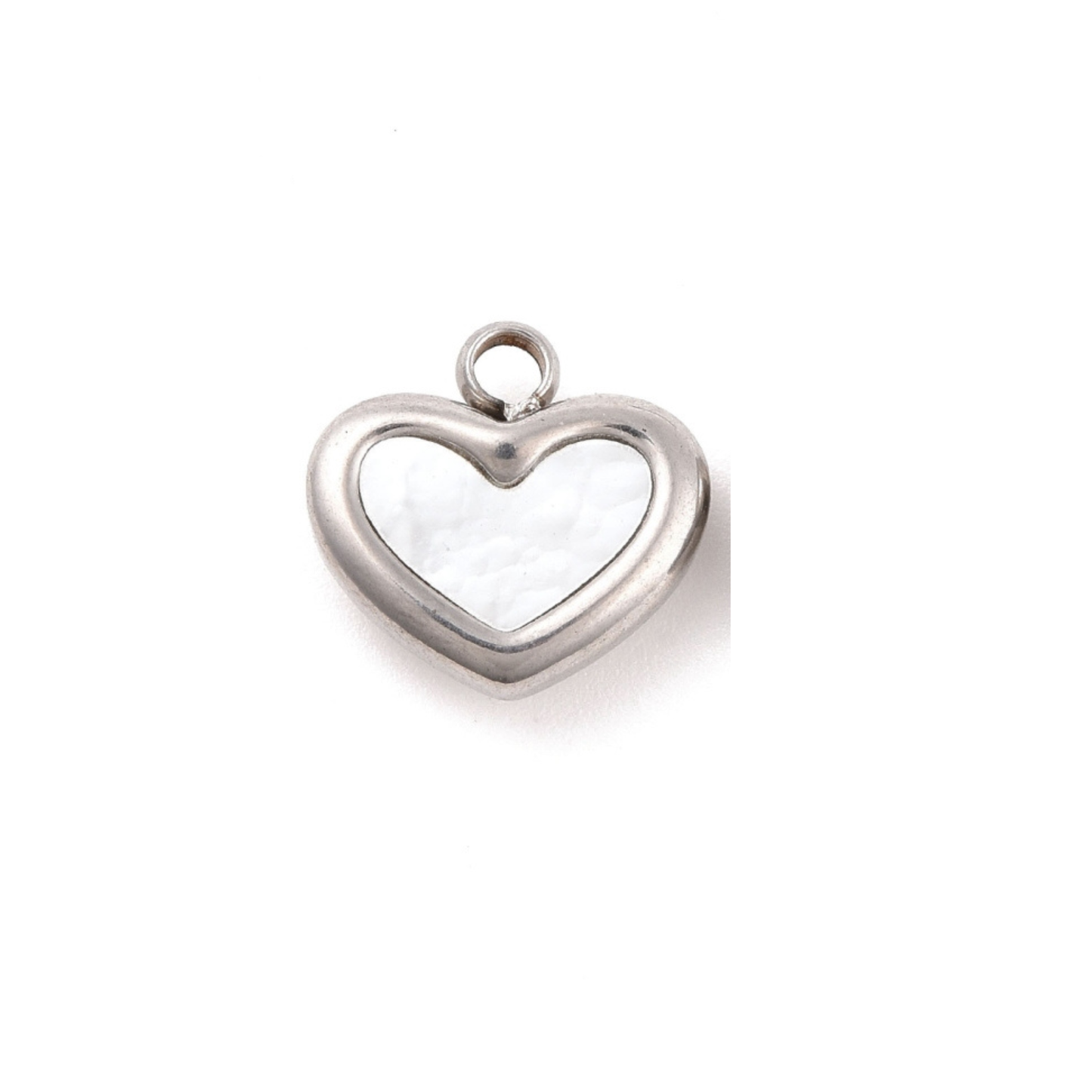 Bedel + ketting ☀ tiny white heart