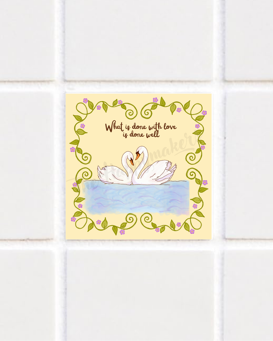 Happy tile sticker ☀ what is done with love is done well