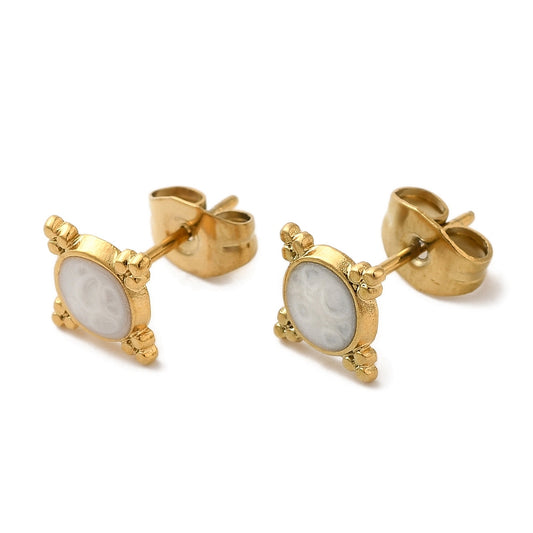 Studs stainless steel boho beach