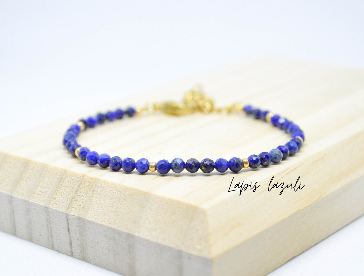 Armband edelsteen, verschillende soorten edelsteen, handgemaakt, boho, stainless steel, 100% waterproof, lapis lazuli, amethist, tijgeroog