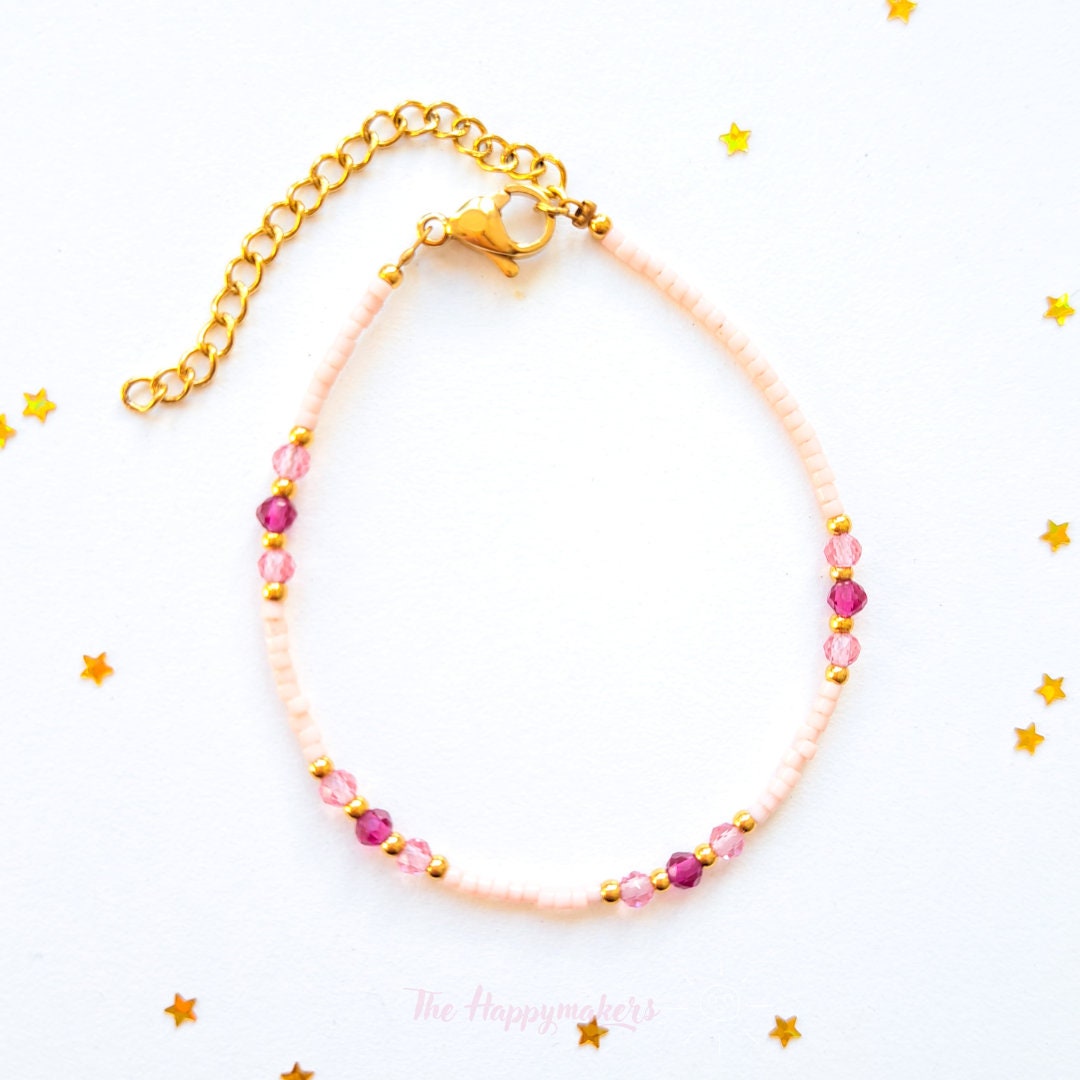 Kralen armband boho stainless steel, miyuki, handgemaakt, 100% waterproof