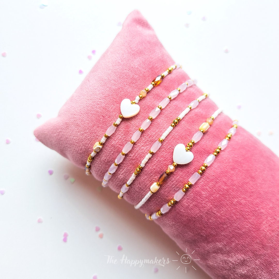 Kralen armband boho stainless steel, miyuki, handgemaakt, 100% waterproof