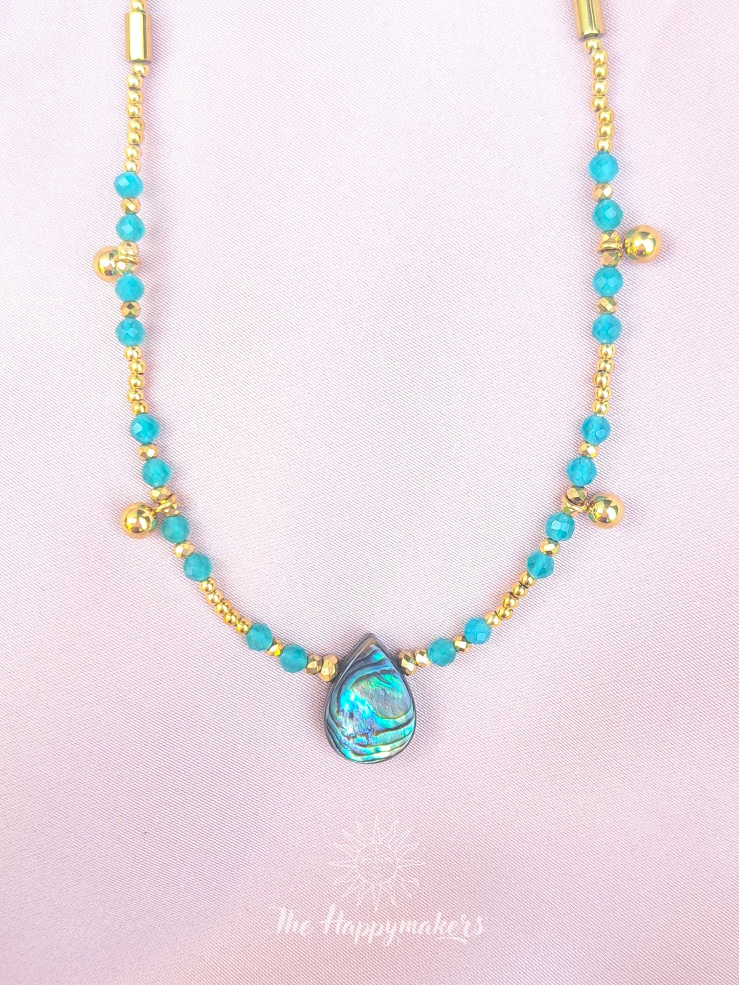 Kralen ketting beach, waterproof, boho, stainless steel, handgemaakt, schelpkralen