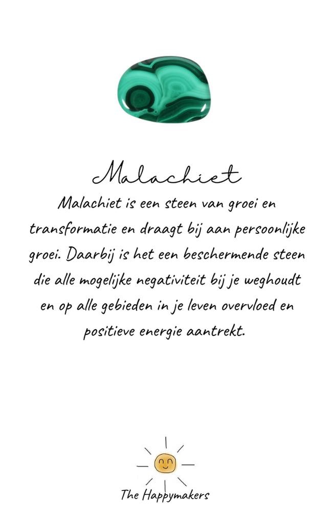 Wensarmbandje edelsteen, malachiet, tube kraal, macramé armband, stainless steel, cadeaugeschenk, zakelijk geschenk, minimalistisch,one size
