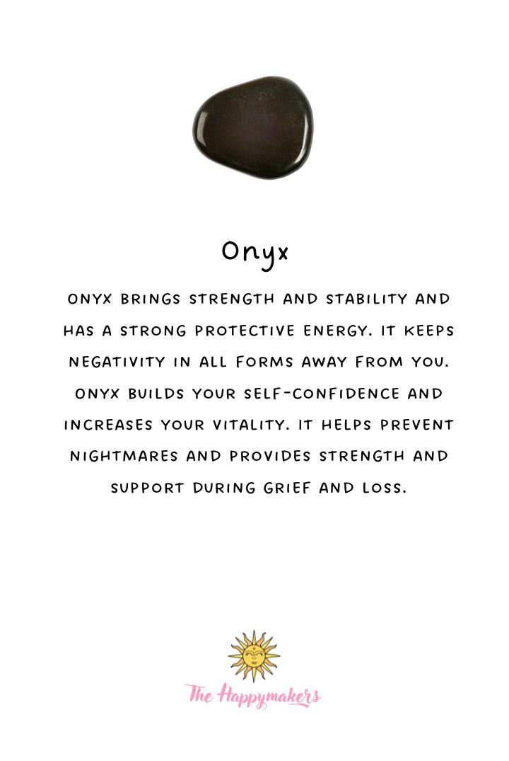 Wensarmbandje edelsteen, onyx, tube kraal, macramé armband, stainless steel, cadeaugeschenk, zakelijk geschenk, minimalistisch