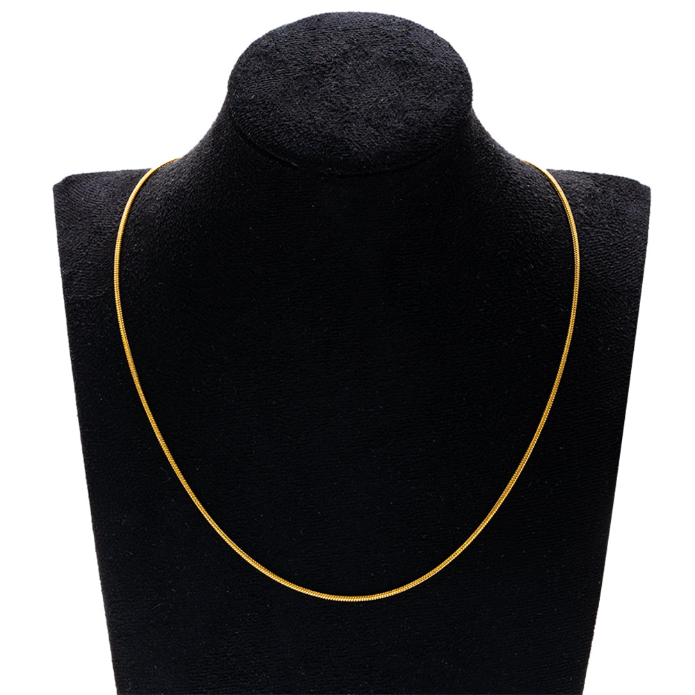 Basic ketting stainless steel goud & zilver snake