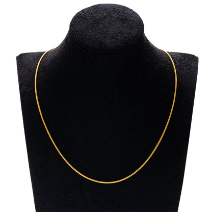 Basic ketting stainless steel goud & zilver snake