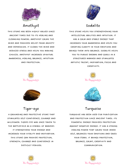 Edelsteen oorbellen ☀ dewy