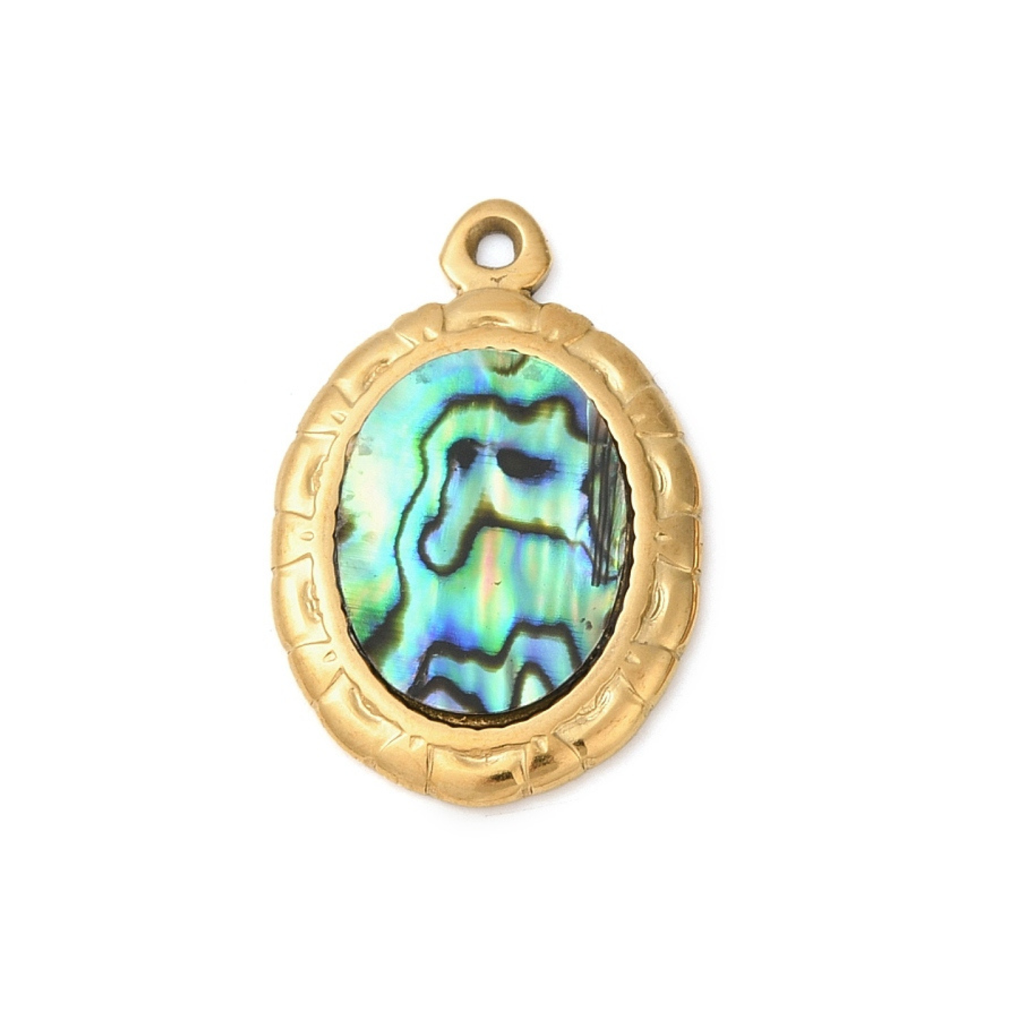 Bedel + ketting ☀ abalone shell classic