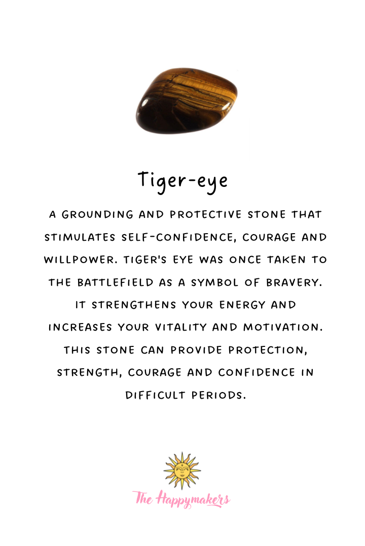 Ring stainless steel ☀ oval tiger eye