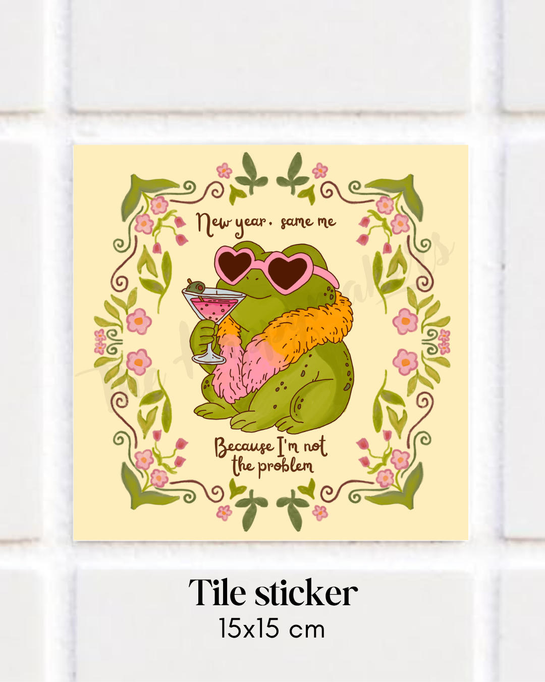 Happy tile sticker ☀ new year, same me