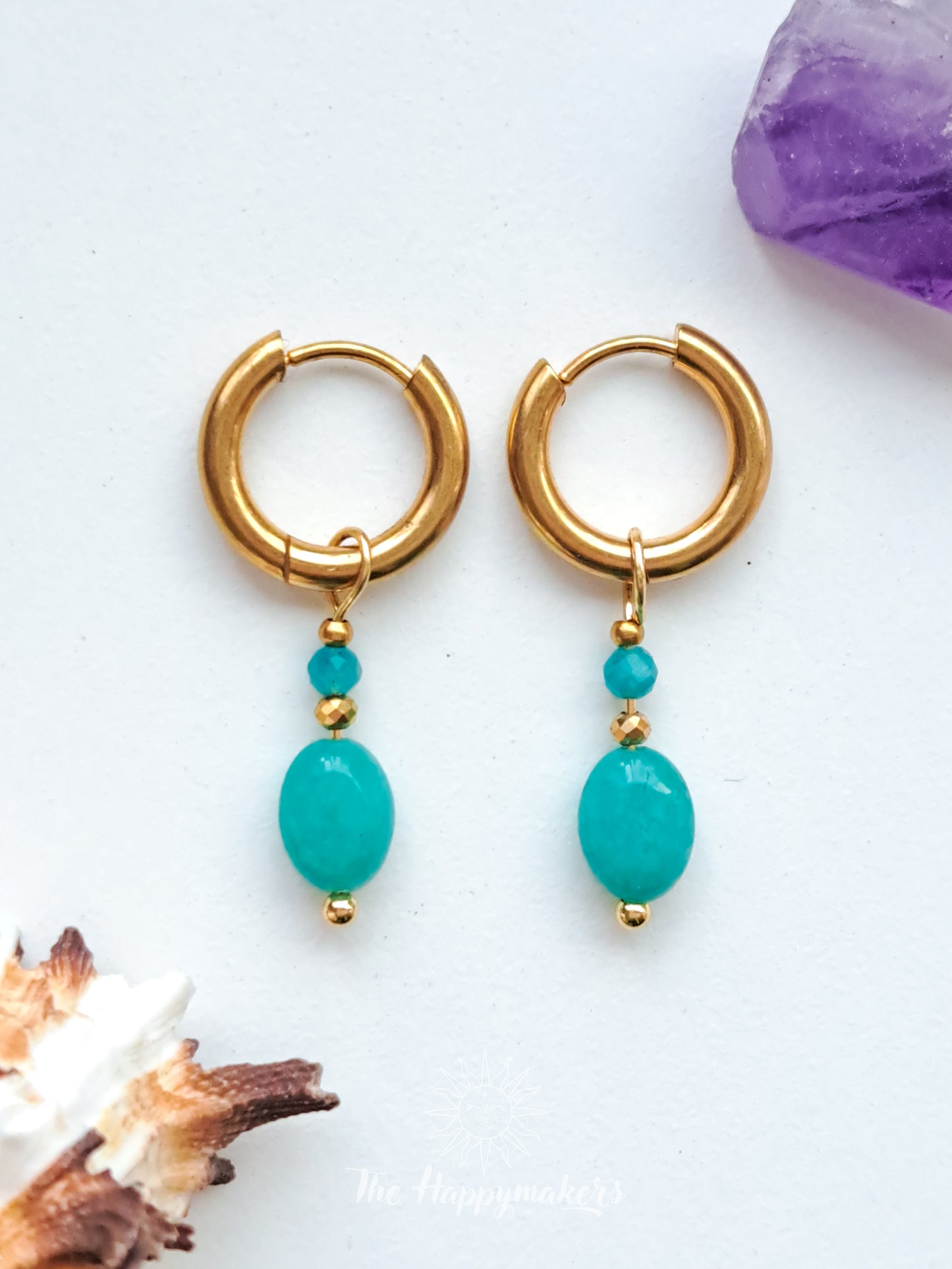 Edelsteen oorbellen ☀ sara