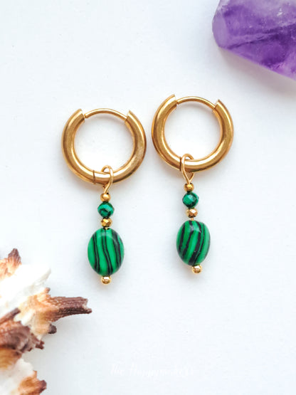 Edelsteen oorbellen ☀ sara