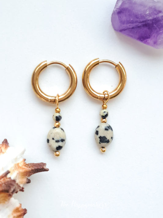 Edelsteen oorbellen ☀ sara