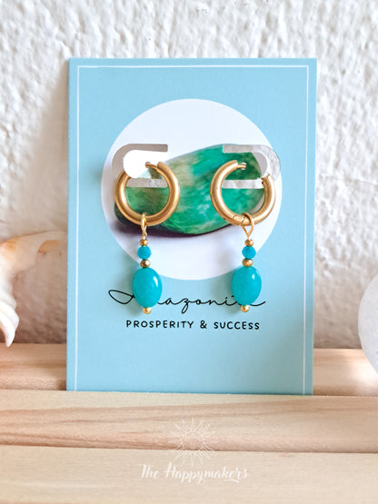 Edelsteen oorbellen ☀ sara