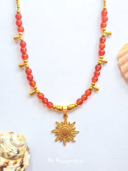 Ketting edelsteen ☀ sun