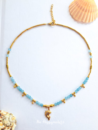 Ketting edelsteen ☀ fish