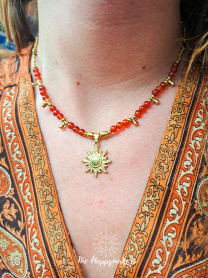 Ketting edelsteen ☀ sun
