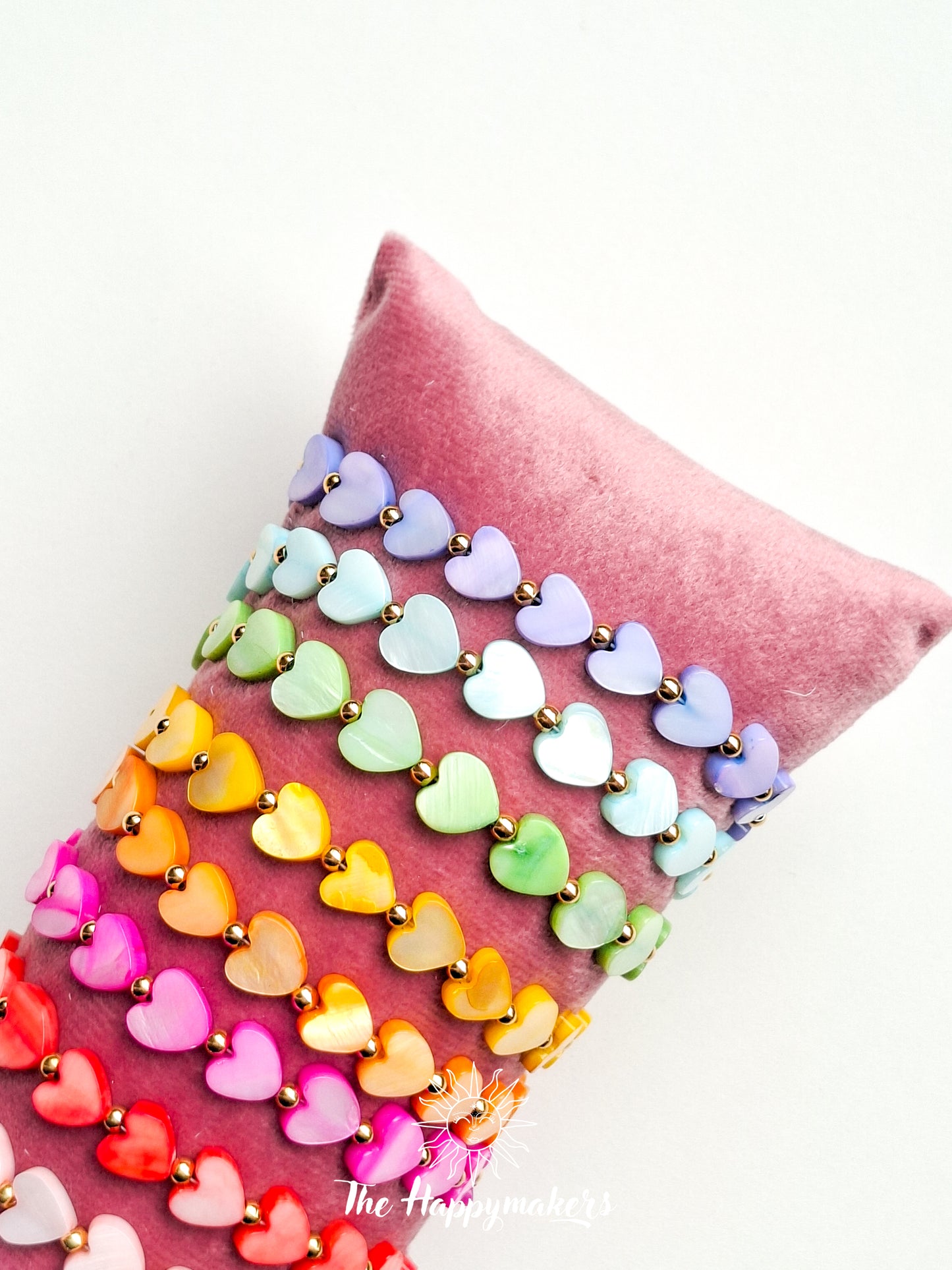 Armband schelphartjes 8mm