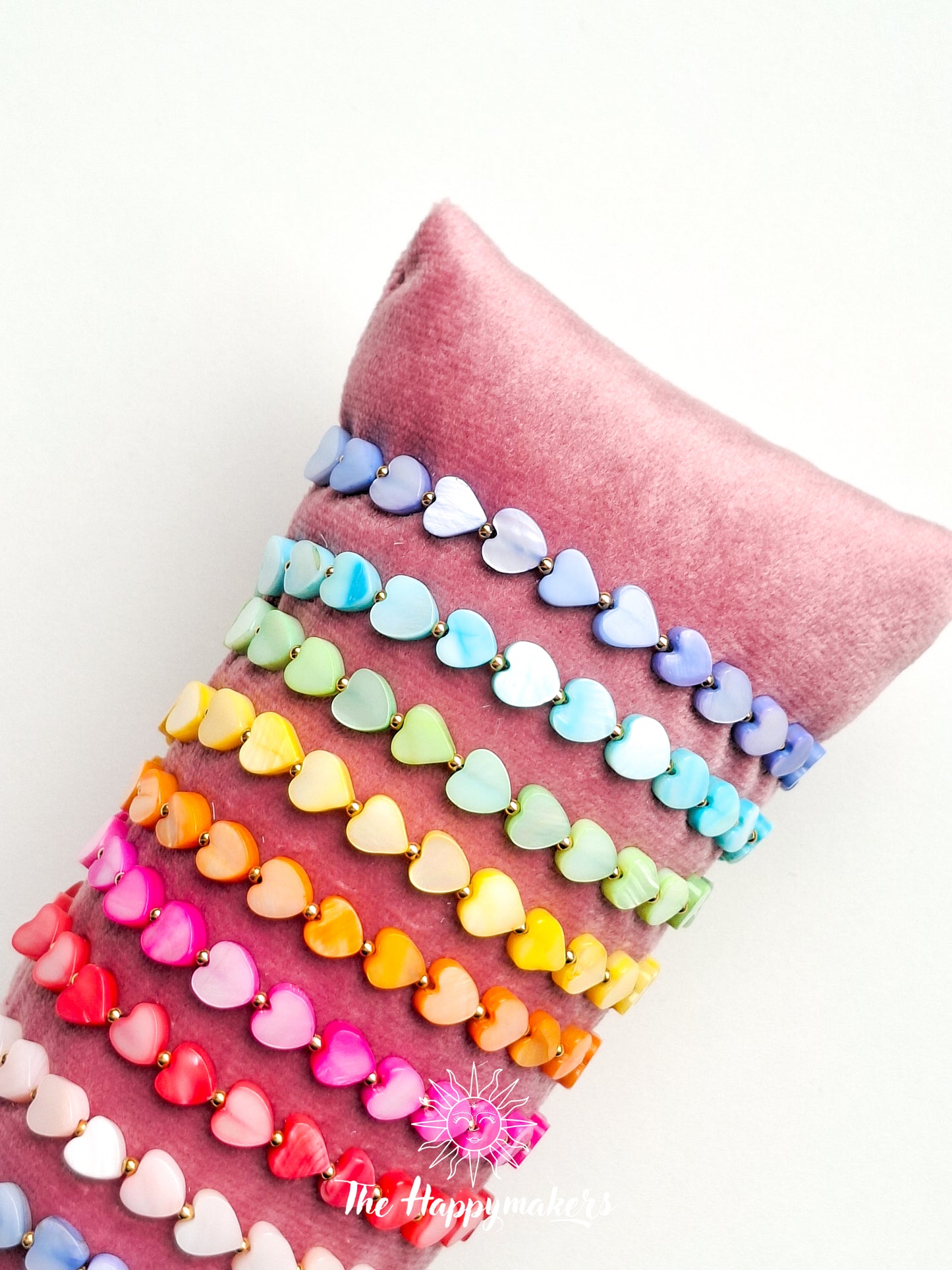 Armband schelphartjes 6mm