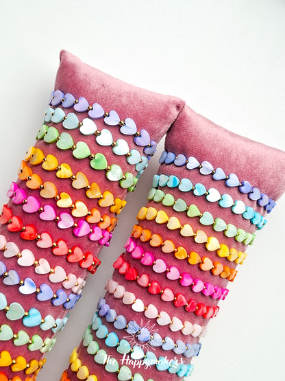 Armband schelphartjes 8mm