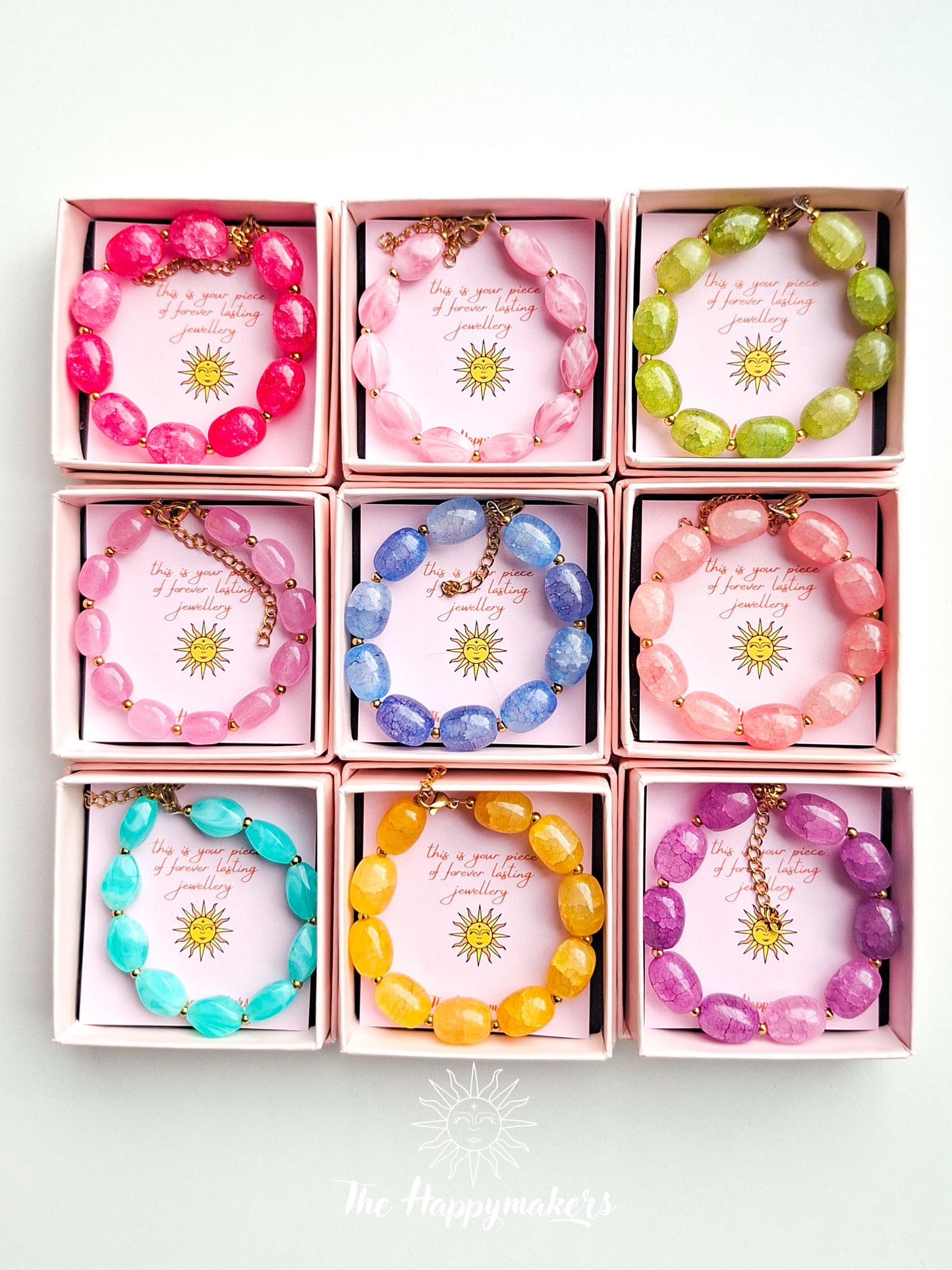 Armband van glaskralen