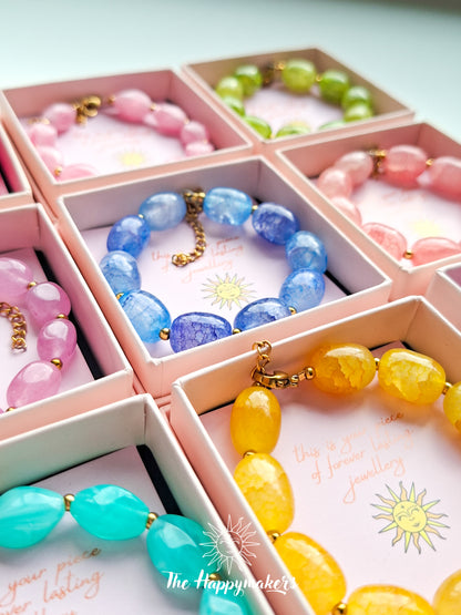 Armband van glaskralen