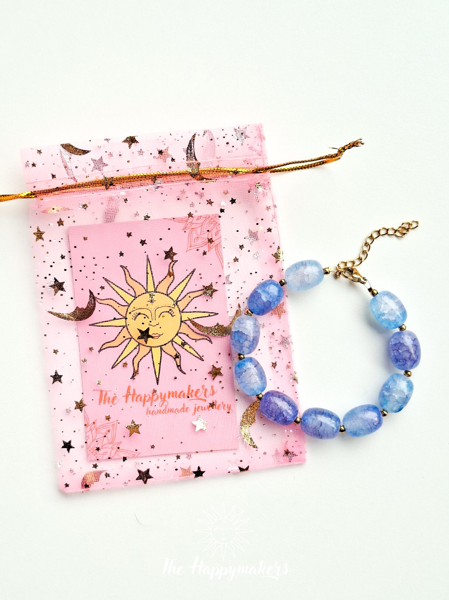 Armband van glaskralen