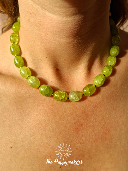 Ketting van glaskralen