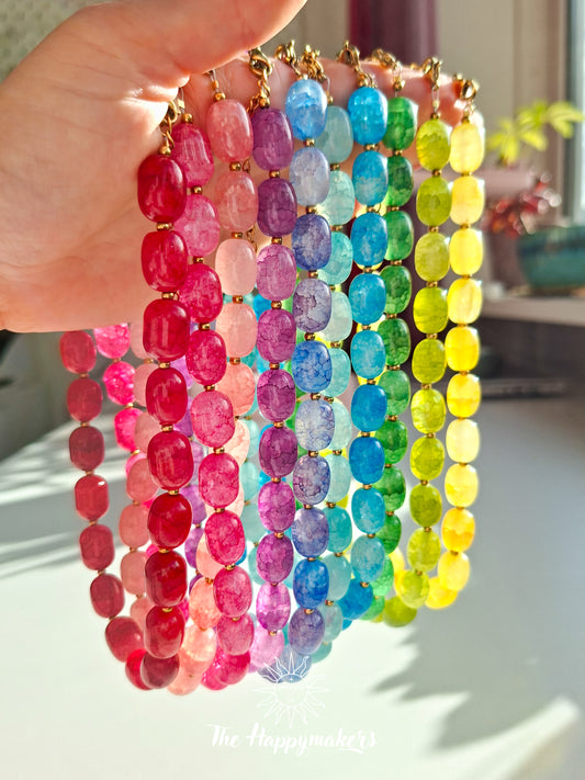 Ketting van glaskralen