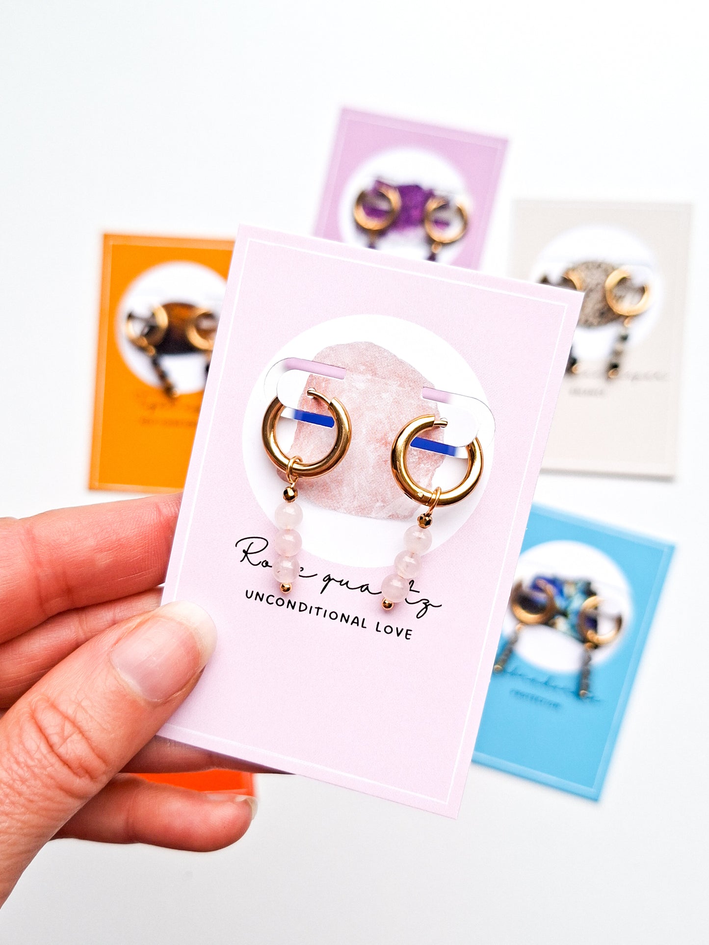 Edelsteen oorbellen ☀ dewy