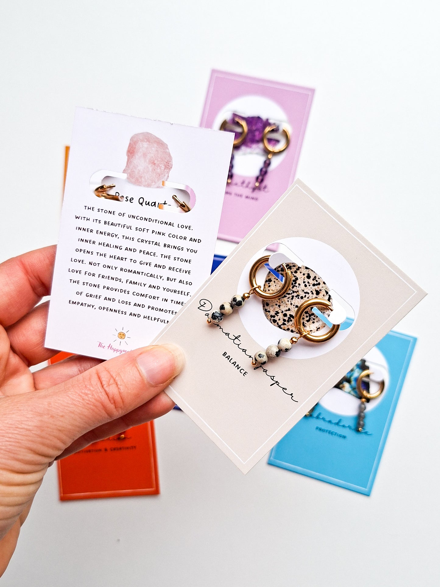 Edelsteen oorbellen ☀ dewy