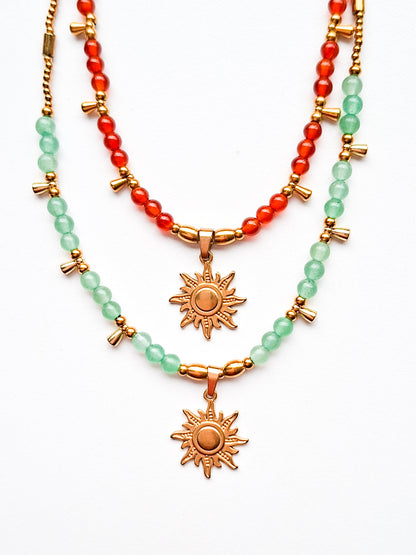 Ketting edelsteen ☀ sun