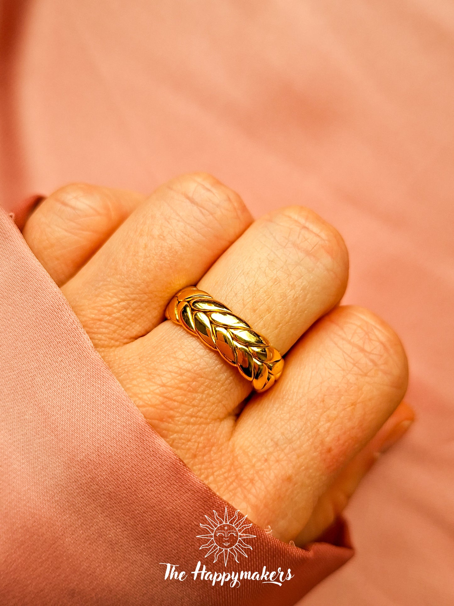 Ring stainless steel ☀ braid