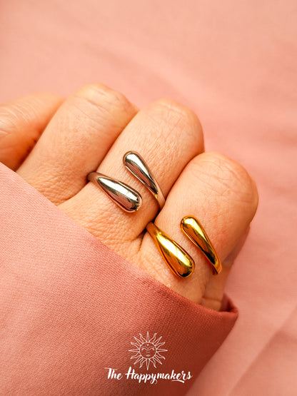 Ring stainless steel ☀ water drop