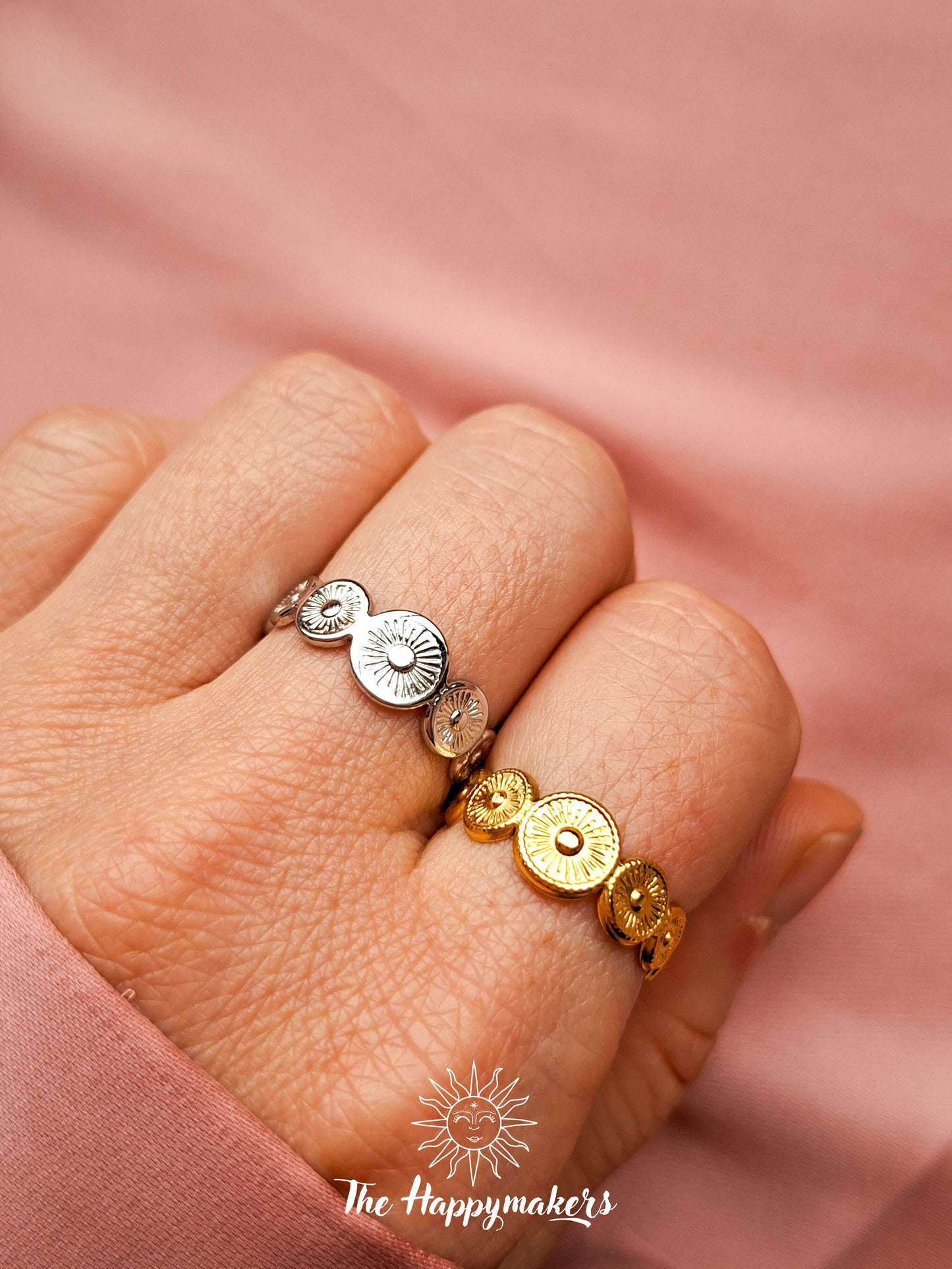 Ring stainless steel ☀ boho rounds